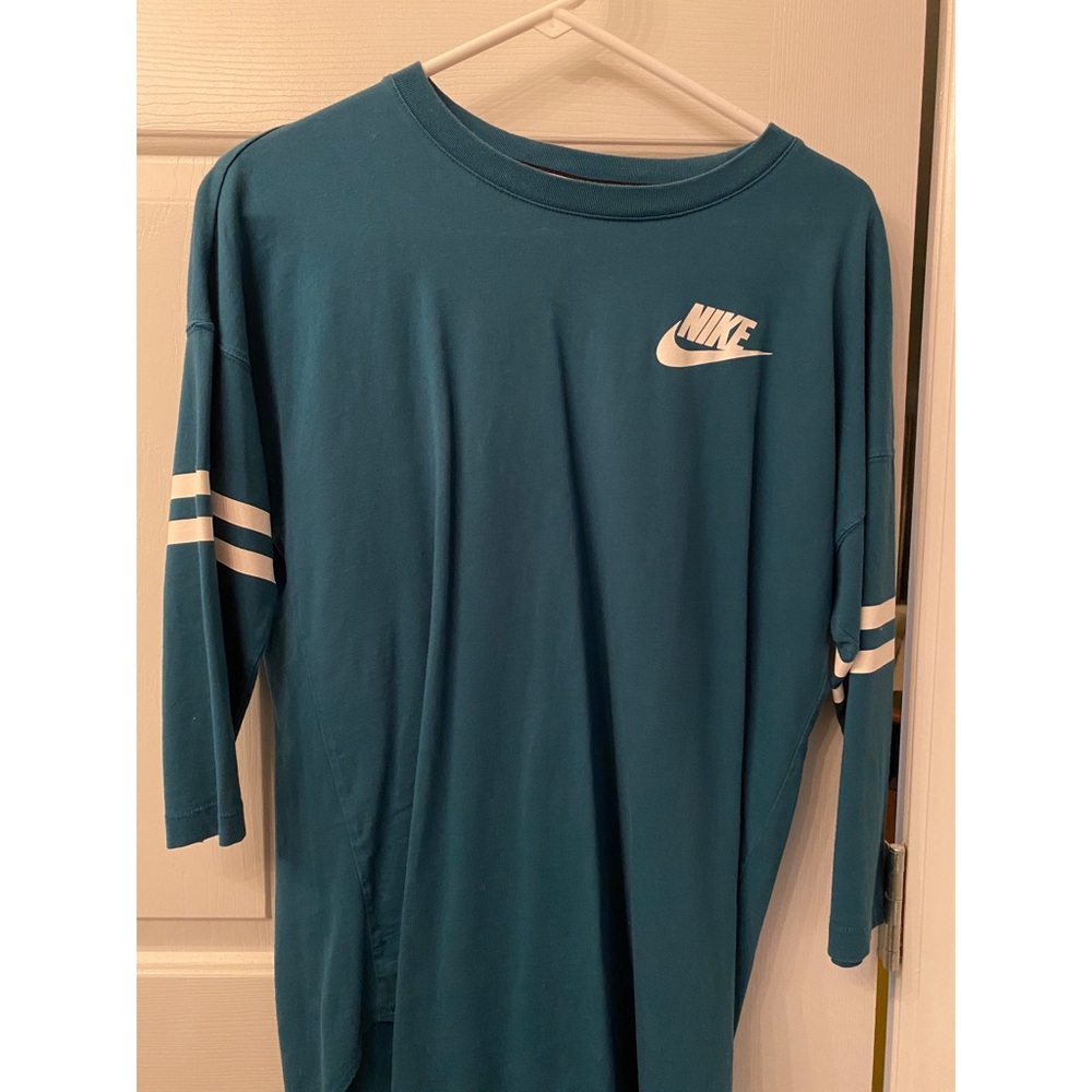 Blue 3/4 Sleeve Nike Shirt
